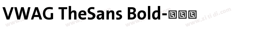 VWAG TheSans Bold字体转换